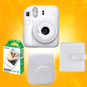 Instax Mini 12 beyaz kamera full set kampanya