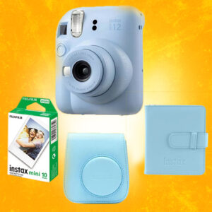 Instax Mini 12 mavi kamera full set kampanya