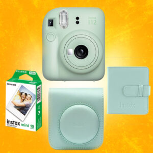 Instax Mini 12 yeşil kamera full set kampanya